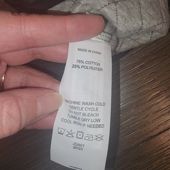 Quince Men's Reversible Quilted Pullover NWT Gray  Med - Picture 9 of 11